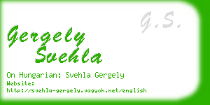 gergely svehla business card